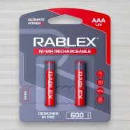 Акумулятор Rablex AAA HR3 Ni-MH, 600mAh, 1,2V, 2шт/уп